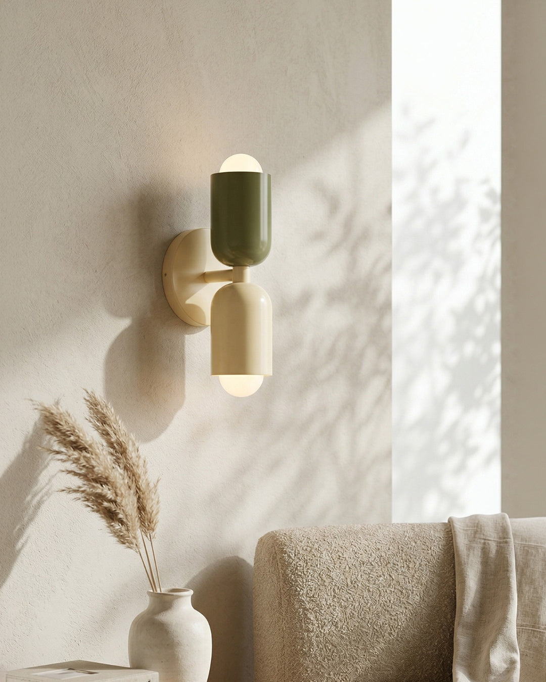 Metalen Wandlamp met Tweevoudige Lichtstraal - Scandinavische Design Verlichting voor Moderne Interieurs