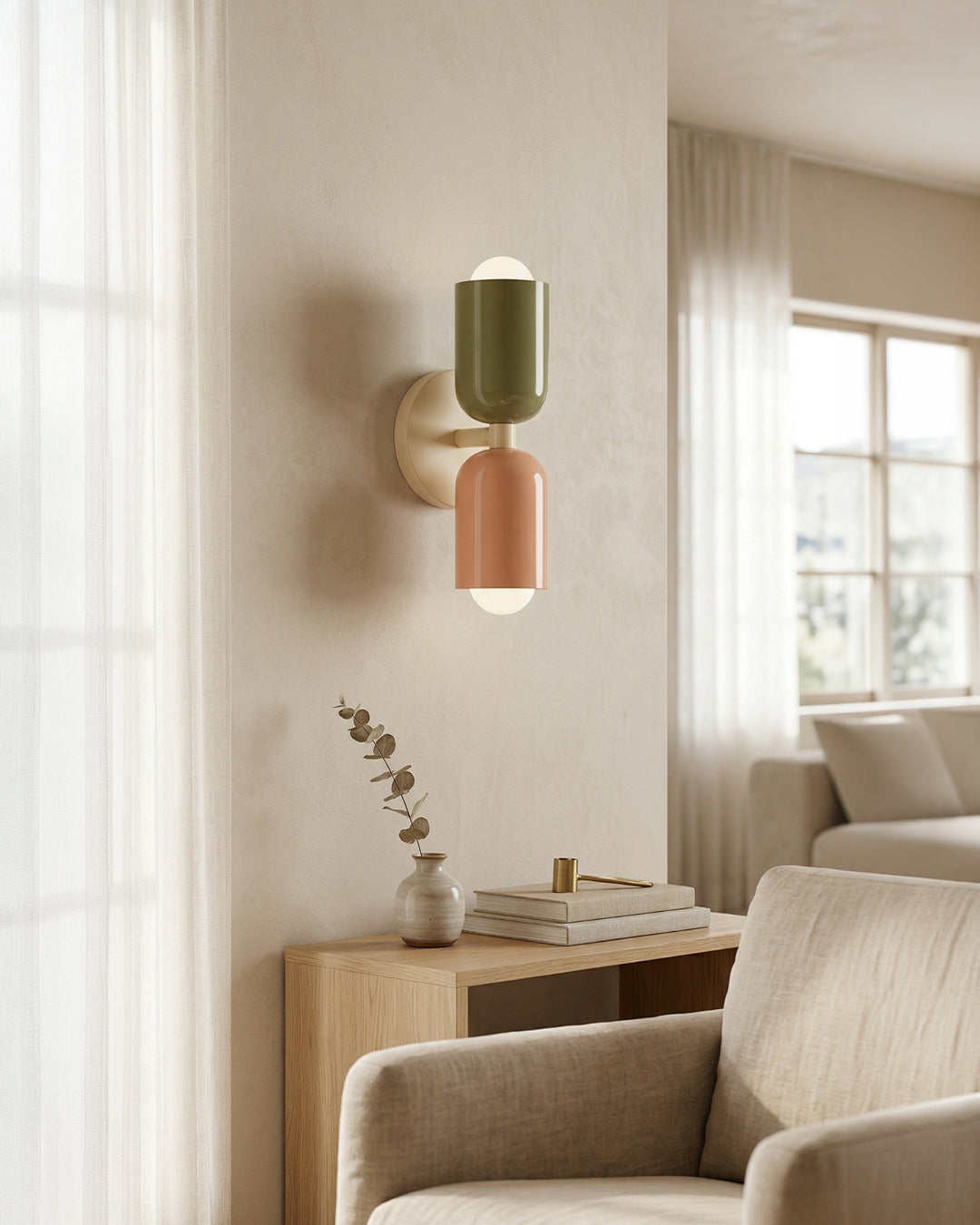 Metalen Wandlamp met Tweevoudige Lichtstraal - Scandinavische Design Verlichting voor Moderne Interieurs
