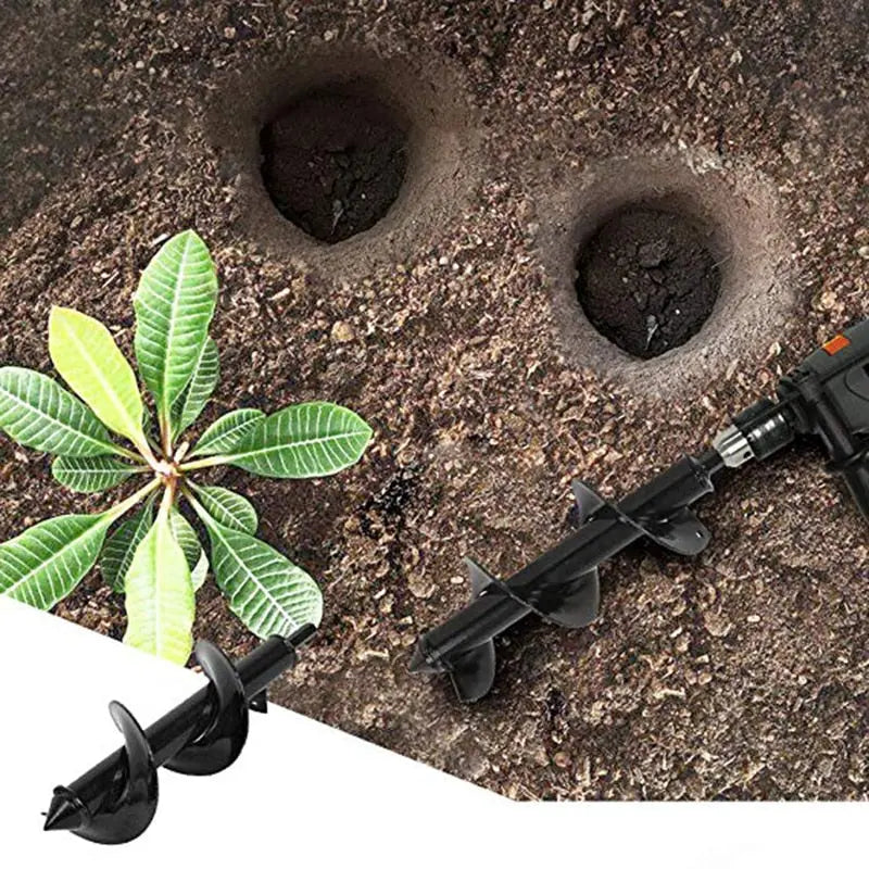 Tuinspiraalboorder 30cm voor Handboormachine - Plantgaten Boren in Alle Grondsoorten