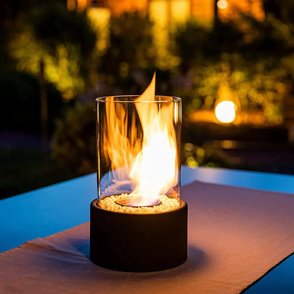 Olielamp met Open Vlam Glas Zwart Wit Tafellamp Sfeerverlichting Klassiek Design Woonkamer Restaurant