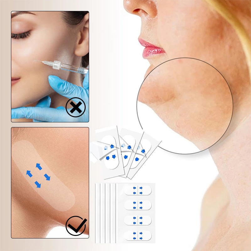 Onzichtbare Face Lift Tape 40 Stuks - Huidvriendelijke Gezichtslifting Strips Anti-Rimpel Huidversteviging V-Vorm Contouring voor Natuurlijke Lift