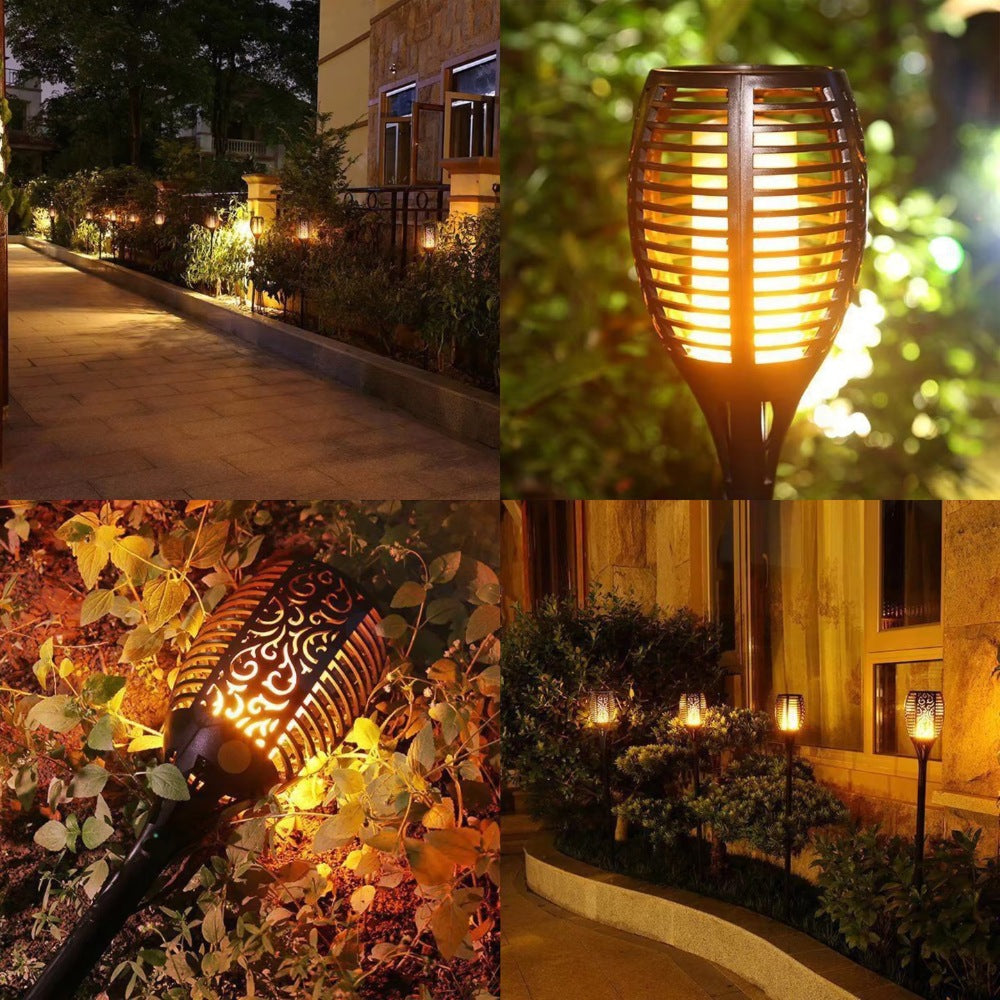 Zonne-energie Tuinfakkel met Flikkerende Vlam - LED Buitenverlichting op Zonne-energie voor Tuin en Terras