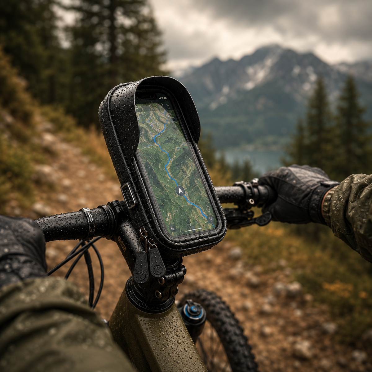 Waterdichte Telefoonhouder voor Fiets met Touchscreen - Tot 6.4 Inch