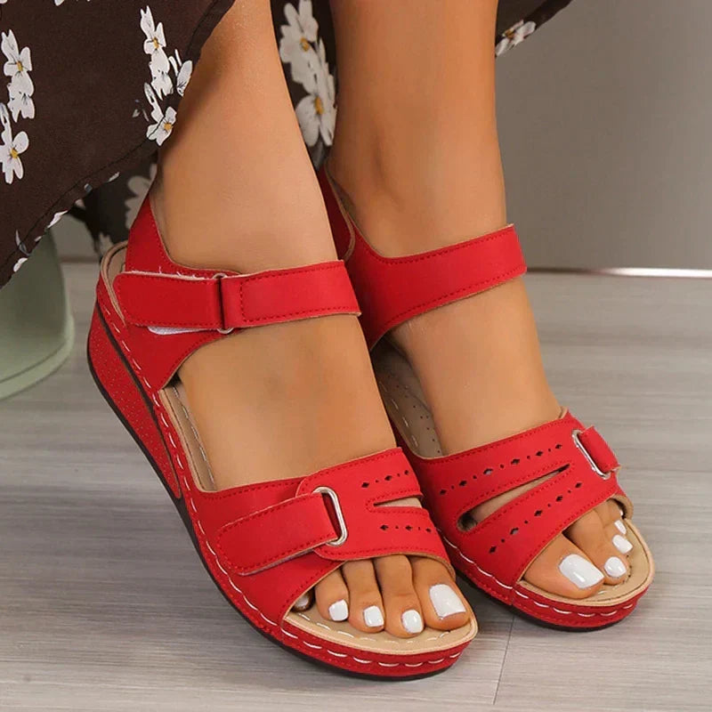 Dames Comfortsandalen Orthopedisch Verstelbaar met Gepolsterde Zool Zomerschoenen Roze Zwart Geel Rood 35-42