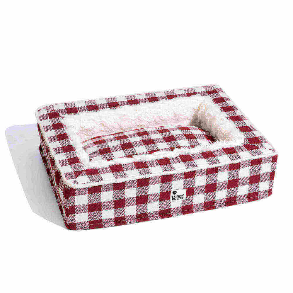 Hondenmand Antistress Tartan Klassiek Design Rustgevend Comfortabel Bed voor Huisdieren Honden Katten