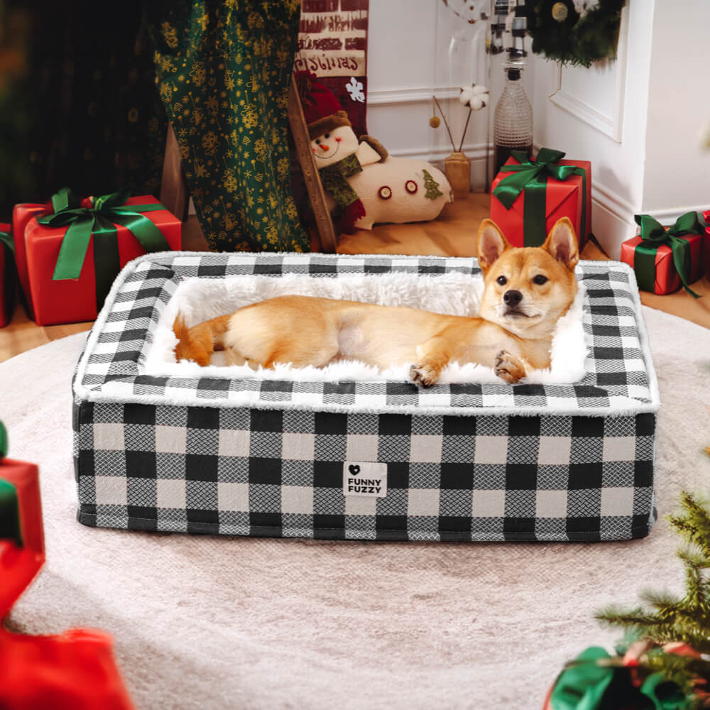 Hondenmand Antistress Tartan Klassiek Design Rustgevend Comfortabel Bed voor Huisdieren Honden Katten
