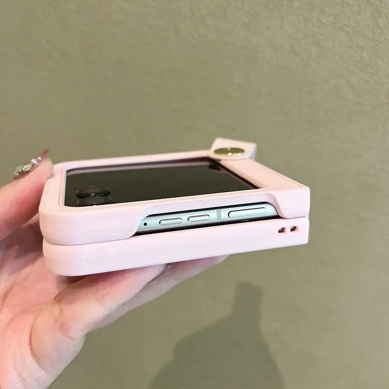 Vouwtelefoon Hoesje met Vinger Lus TPU Bescherming Anti-Vingerafdruk Schokbestendig voor Moderne Klaptelefoon