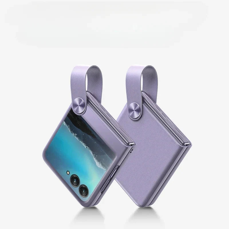 Vouwtelefoon Hoesje met Vinger Lus TPU Bescherming Anti-Vingerafdruk Schokbestendig voor Moderne Klaptelefoon