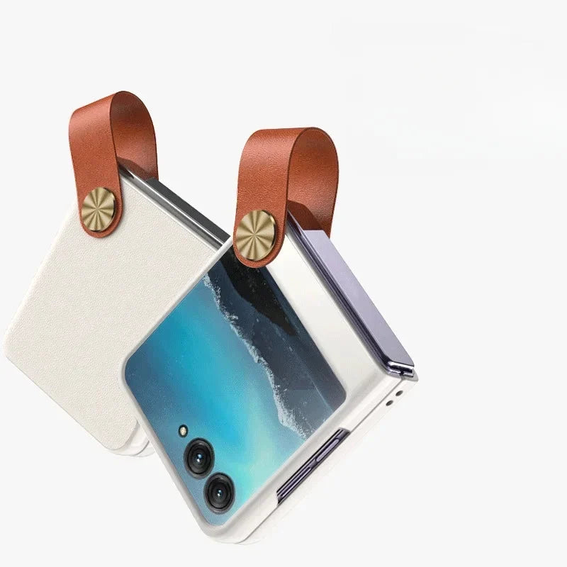 Vouwtelefoon Hoesje met Vinger Lus TPU Bescherming Anti-Vingerafdruk Schokbestendig voor Moderne Klaptelefoon