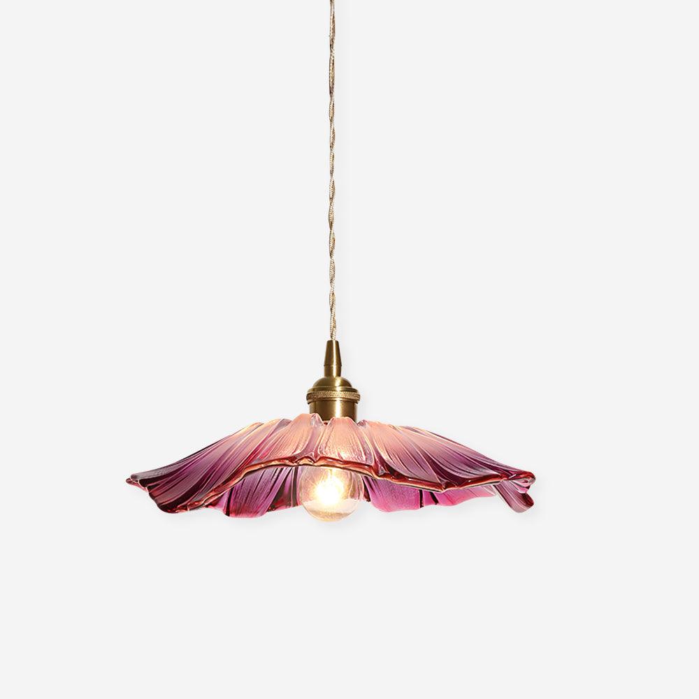 Hanglamp Bloem Glas Retro Transparant Koper E27 Vintage Keuken Eettafel