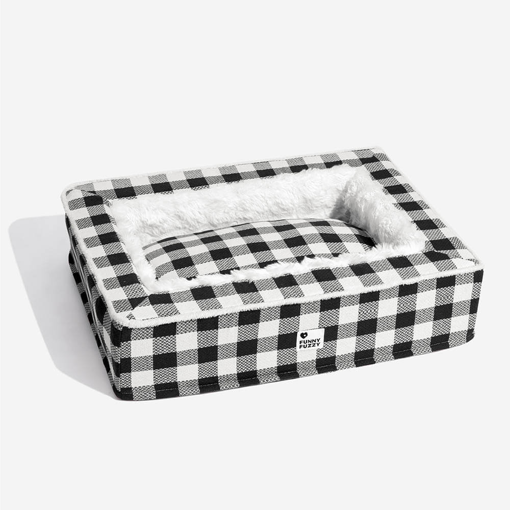 Hondenmand Antistress Tartan Klassiek Design Rustgevend Comfortabel Bed voor Huisdieren Honden Katten