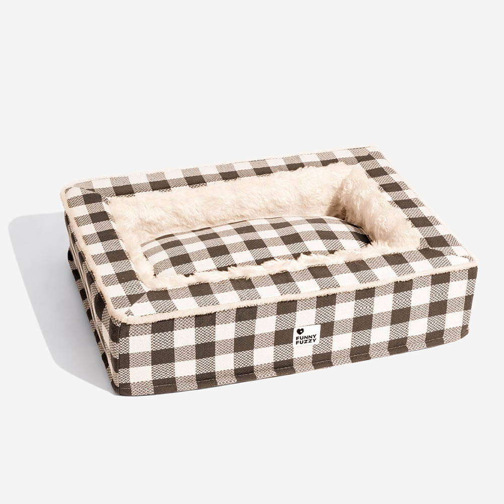 Hondenmand Antistress Tartan Klassiek Design Rustgevend Comfortabel Bed voor Huisdieren Honden Katten