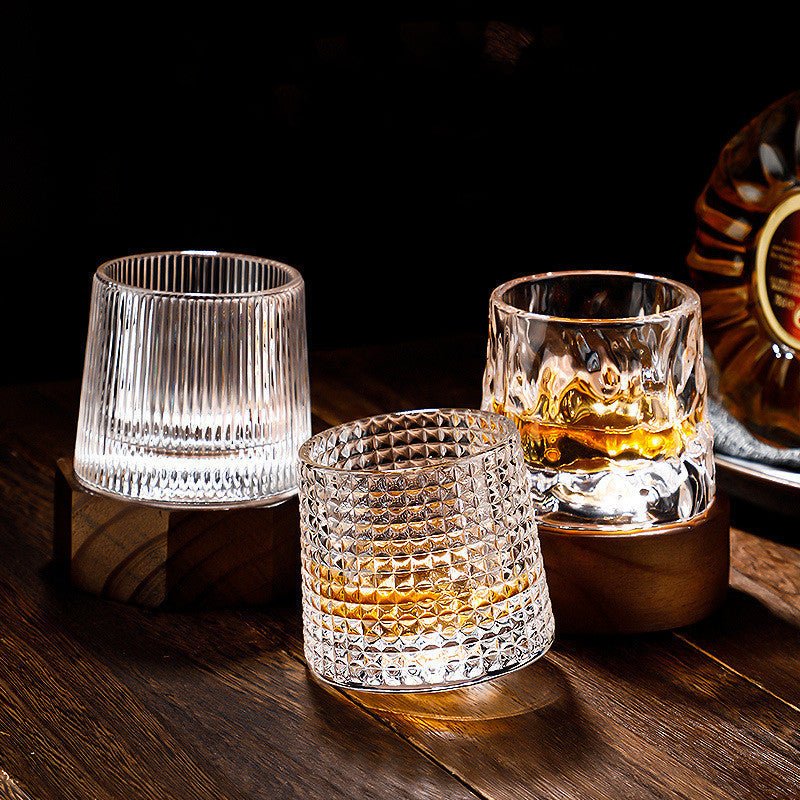 Draaibare Whiskyglazen Set - Loodvrij Kristal - Voor Intense Aromas en Stijlvol Genieten