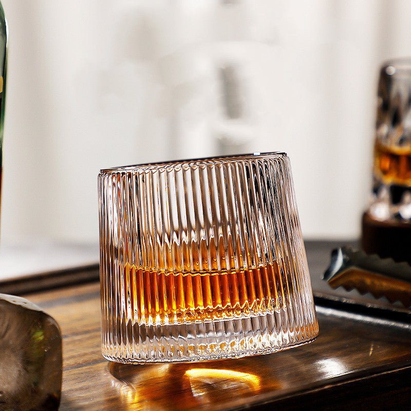Draaibare Whiskyglazen Set - Loodvrij Kristal - Voor Intense Aromas en Stijlvol Genieten