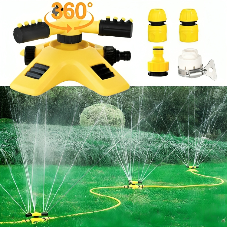 Roterende Tuinsproeier 360° met Verstelbare Sproeiers voor Optimale Gazonverzorging en Tuinbewatering