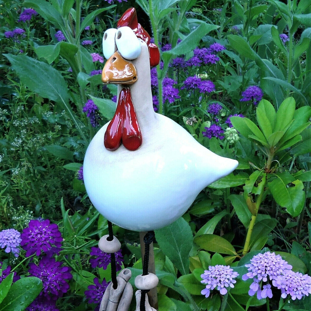 Tuinkip Decoratie Kleurrijk Tuin Terras Balkon Tuinbeeld Tuindecoratie Vogelbeeld Set Cadeau