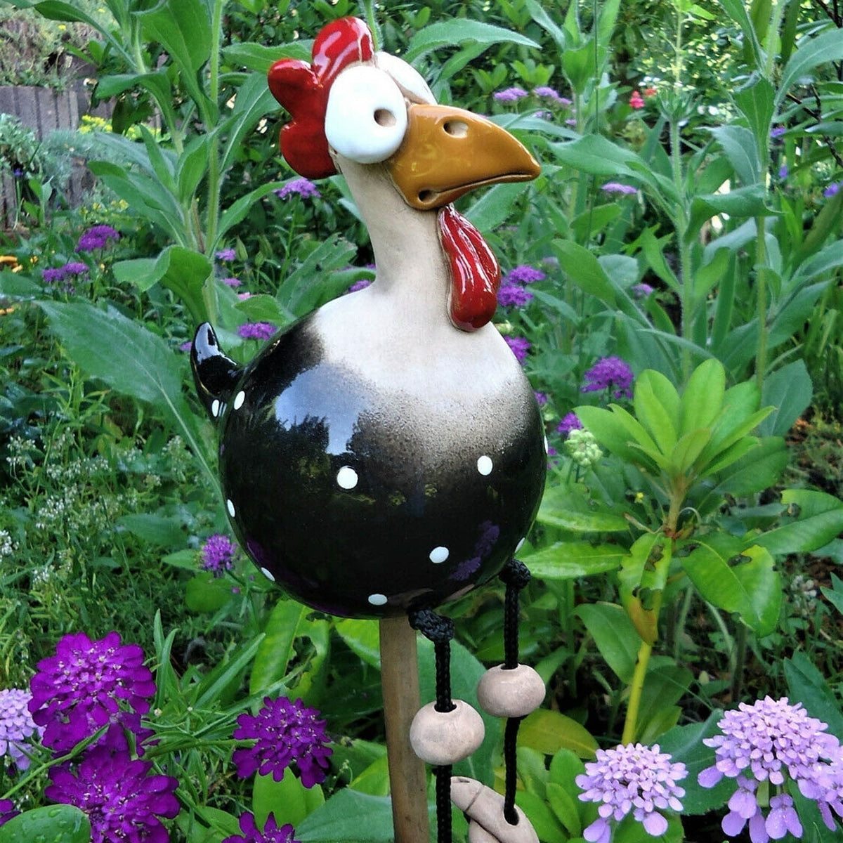 Tuinkip Decoratie Kleurrijk Tuin Terras Balkon Tuinbeeld Tuindecoratie Vogelbeeld Set Cadeau