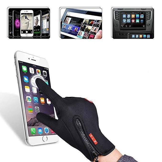 Waterbestendige en Winddichte Handschoenen - Zachte Fleece Voering Thermo Touchscreen Compatibel - Unisex Winter Handschoenen Outdoor Sport Fietsen Wandelen