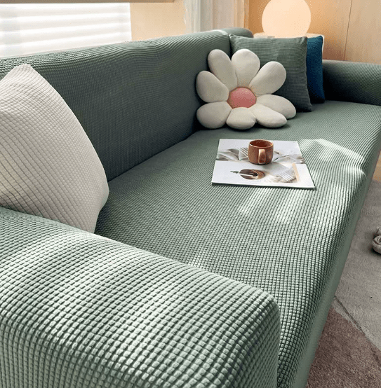 Bankbeschermer met Antislip - Luxe Geribde Bankhoes voor Bescherming & Comfort