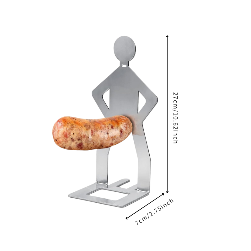 RVS Worsthouder Set 2 Stuks BBQ Grillrek Hotdog Houder Barbecue Accessoire Outdoor Camping Tuin Picknick