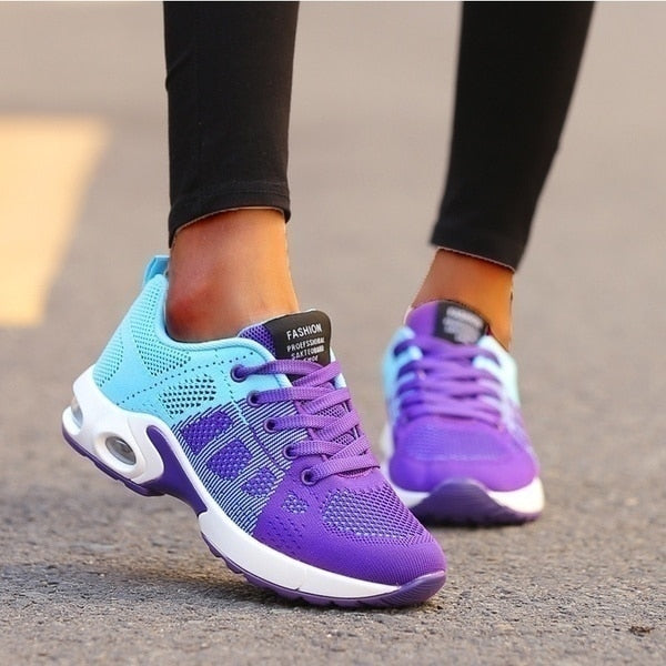 Ergonomische Damessneakers met Voetboogondersteuning en Demping voor Dagelijks Comfort Gaan en Trainen
