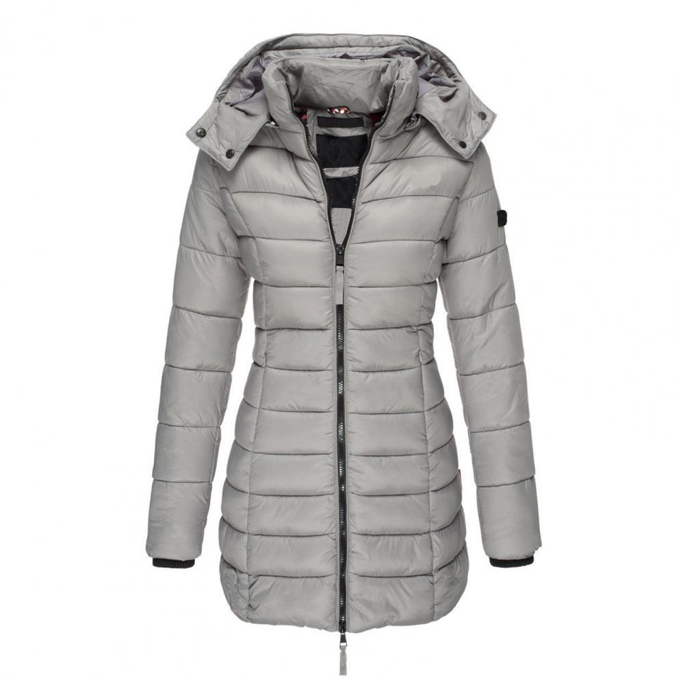 Gewatteerde Winterjas Dames Oversized met Capuchon Winddicht Waterafstotend Trendy Trenchcoat Winterseizoen