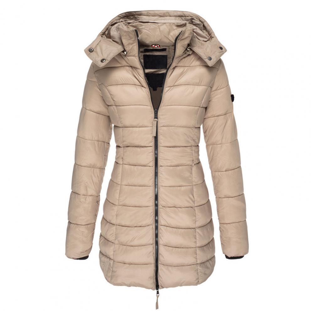 Gewatteerde Winterjas Dames Oversized met Capuchon Winddicht Waterafstotend Trendy Trenchcoat Winterseizoen