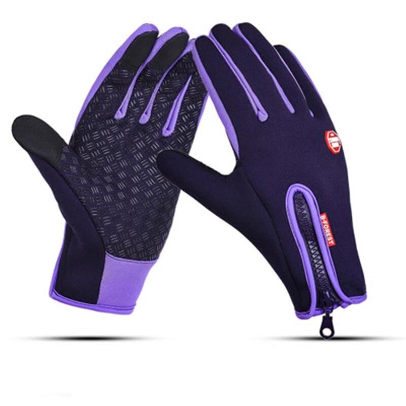 Waterbestendige en Winddichte Handschoenen - Zachte Fleece Voering Thermo Touchscreen Compatibel - Unisex Winter Handschoenen Outdoor Sport Fietsen Wandelen