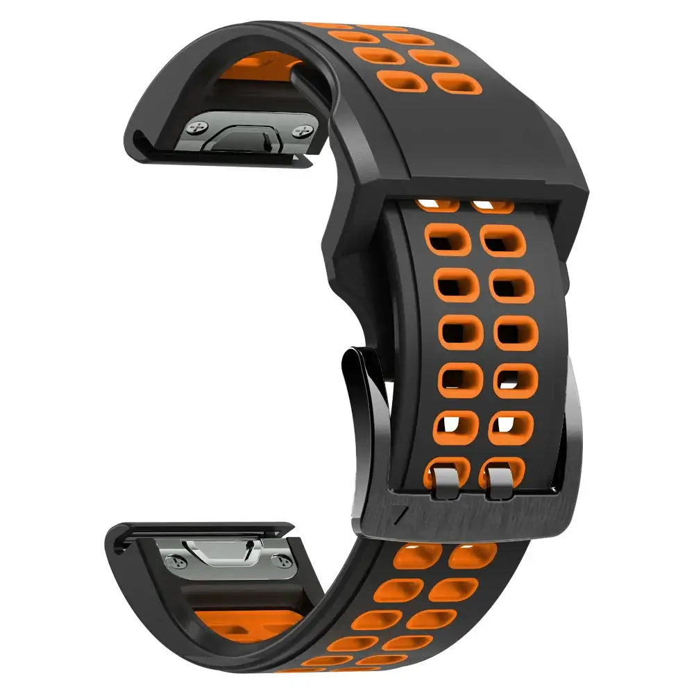 Siliconen Horlogeband QuickFit Systeem Ademend Verstelbaar 22mm 26mm Sporthorloge Smartwatch Polsband