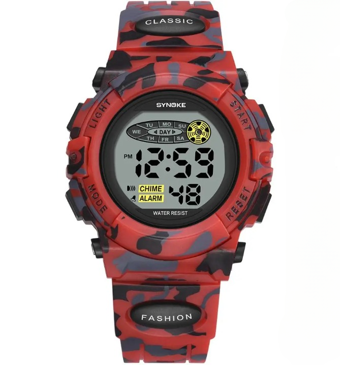 Digitaal Kinderhorloge Waterdicht LED Display Sporthorloge met Stopwatch Datum Alarm Jongens Meisjes School