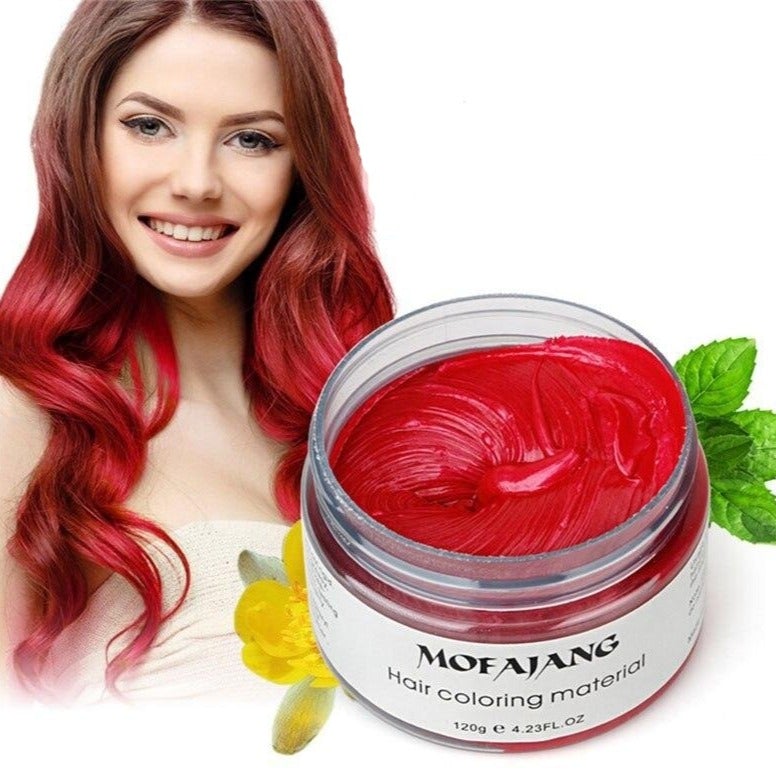 Styling Haarwas - Tijdelijke Kleur Styling Wax voor Natuurlijke Haarverf