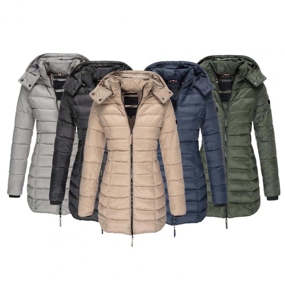 Gewatteerde Winterjas Dames Oversized met Capuchon Winddicht Waterafstotend Trendy Trenchcoat Winterseizoen