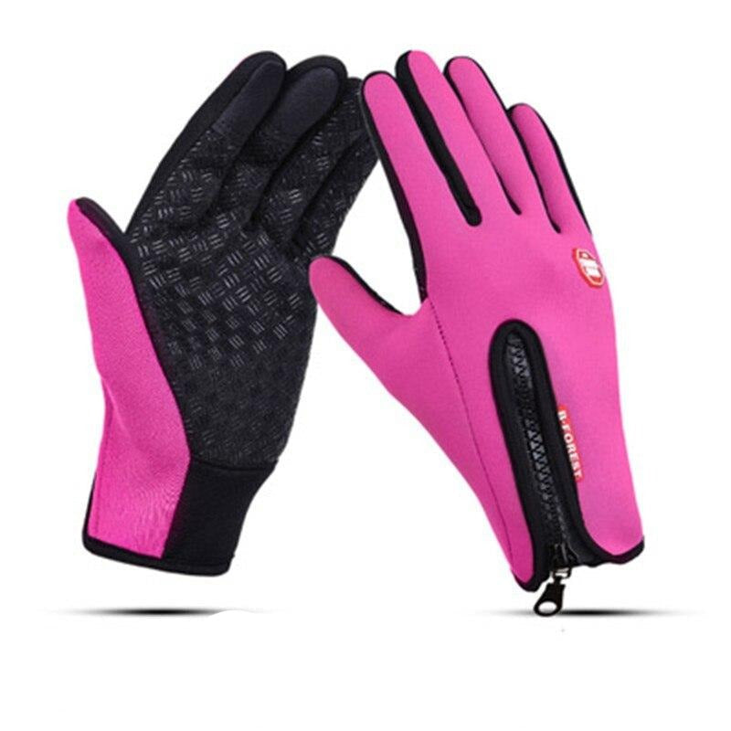 Waterbestendige en Winddichte Handschoenen - Zachte Fleece Voering Thermo Touchscreen Compatibel - Unisex Winter Handschoenen Outdoor Sport Fietsen Wandelen