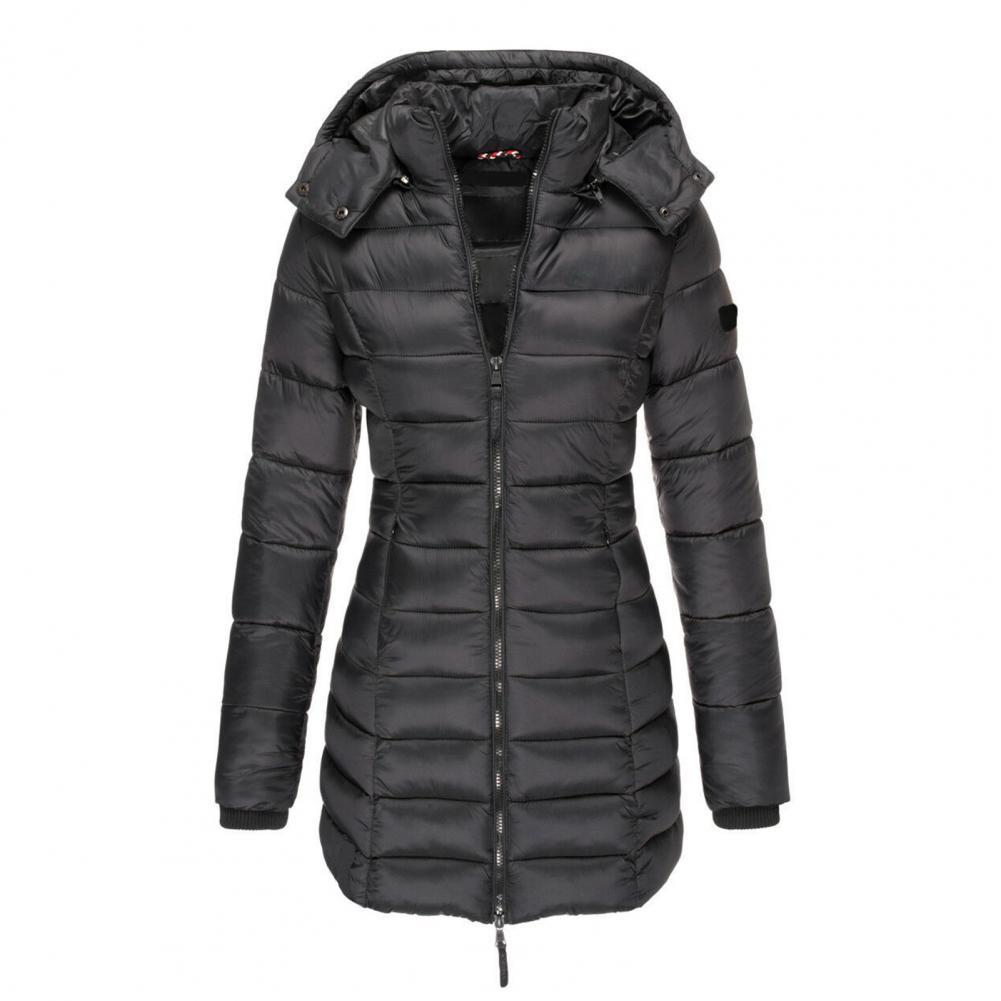 Gewatteerde Winterjas Dames Oversized met Capuchon Winddicht Waterafstotend Trendy Trenchcoat Winterseizoen