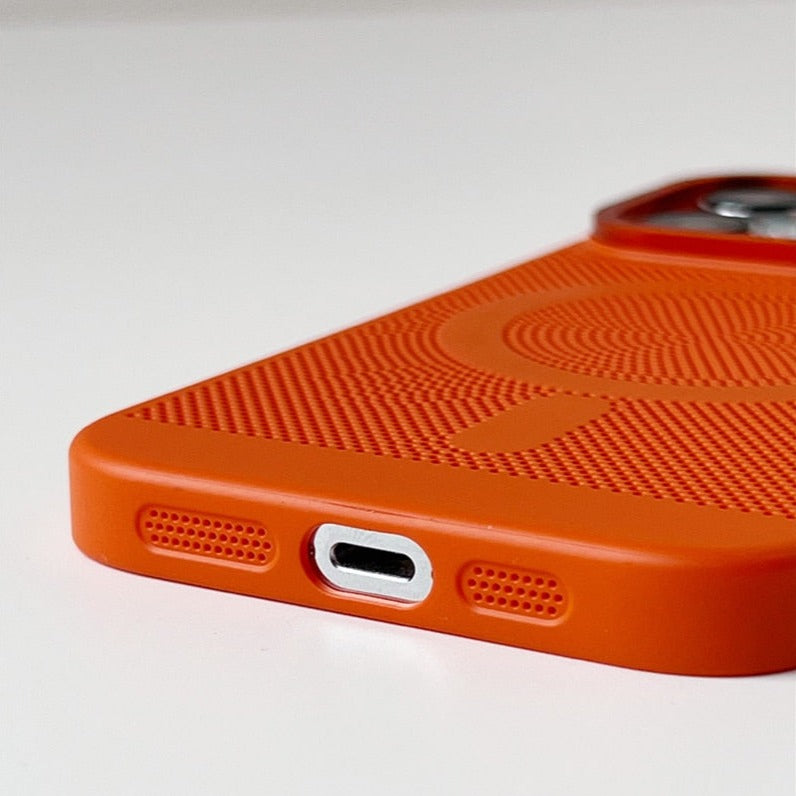 Warmteafvoerende Telefoonhoes MagSafe iPhone 14 15 16 met Camera Bescherming TPU Grip Magnetisch Slank