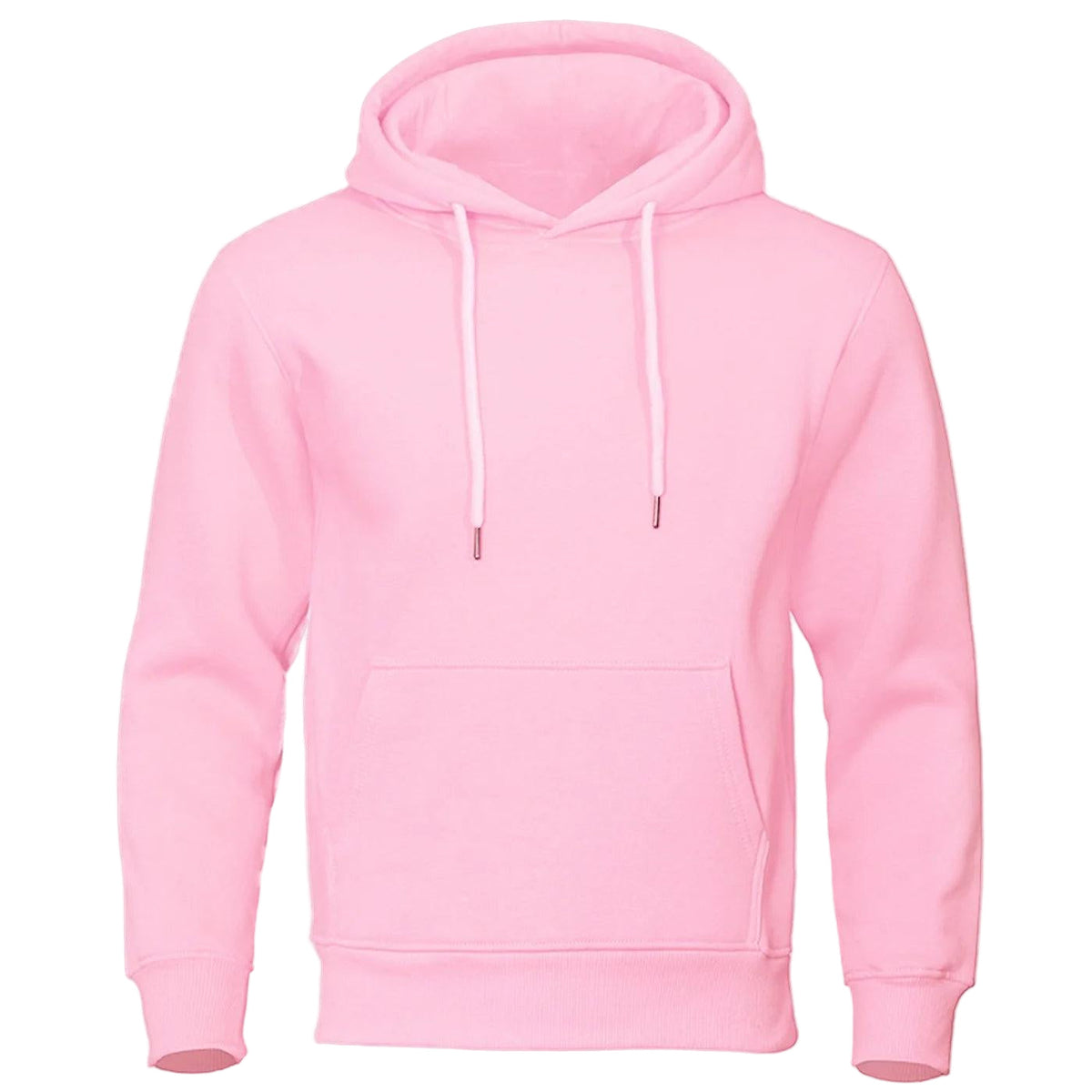 Heren Fleece Hoodie met Capuchon - Warme Trui voor Herfst & Winter - Comfortabele Pasvorm - Casual Streetwear