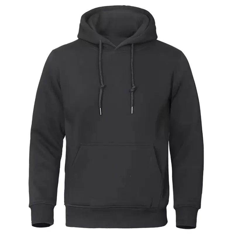 Heren Fleece Hoodie met Capuchon - Warme Trui voor Herfst & Winter - Comfortabele Pasvorm - Casual Streetwear