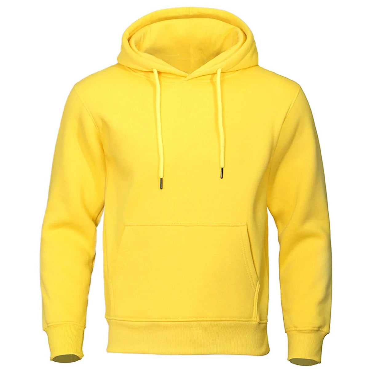 Heren Fleece Hoodie met Capuchon - Warme Trui voor Herfst & Winter - Comfortabele Pasvorm - Casual Streetwear