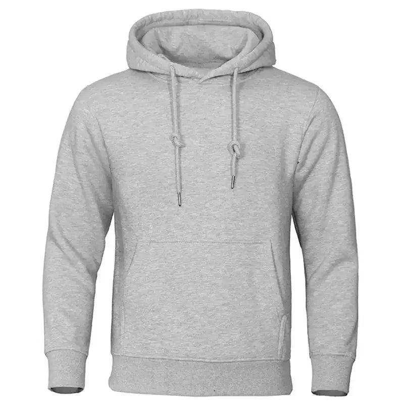 Heren Fleece Hoodie met Capuchon - Warme Trui voor Herfst & Winter - Comfortabele Pasvorm - Casual Streetwear