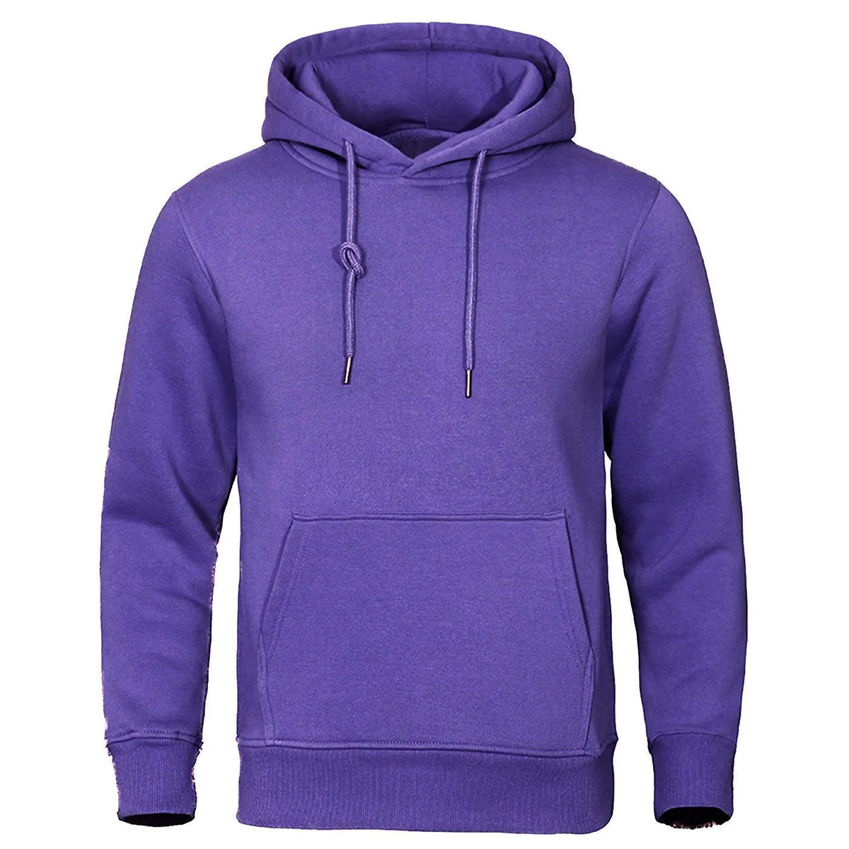Heren Fleece Hoodie met Capuchon - Warme Trui voor Herfst & Winter - Comfortabele Pasvorm - Casual Streetwear