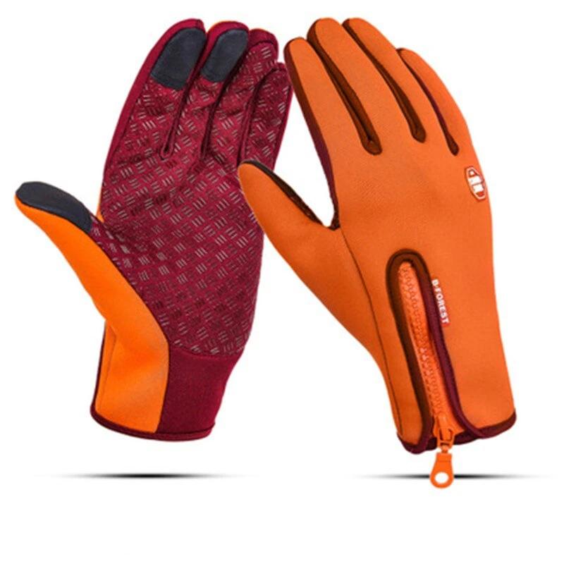 Waterbestendige en Winddichte Handschoenen - Zachte Fleece Voering Thermo Touchscreen Compatibel - Unisex Winter Handschoenen Outdoor Sport Fietsen Wandelen