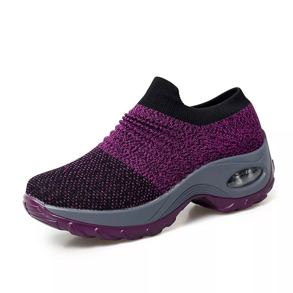 Dames Sneakers Luchtkussen Zool Steunend Wandelschoenen Optimaal Comfort Stabiliteit Dagelijks Sportief