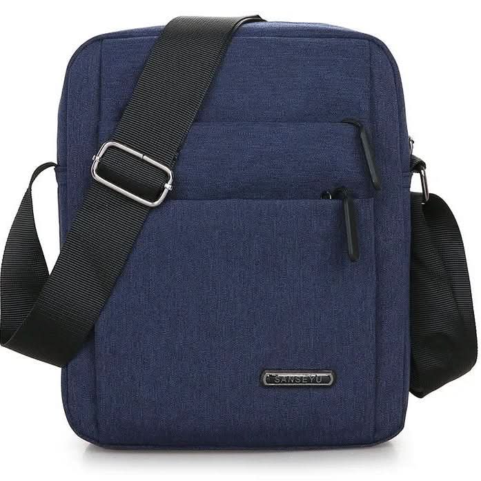 Waterdichte Schoudertas Heren met Diefstalbeveiliging Verstelbare Riem Compacte Crossbody Travel Bag
