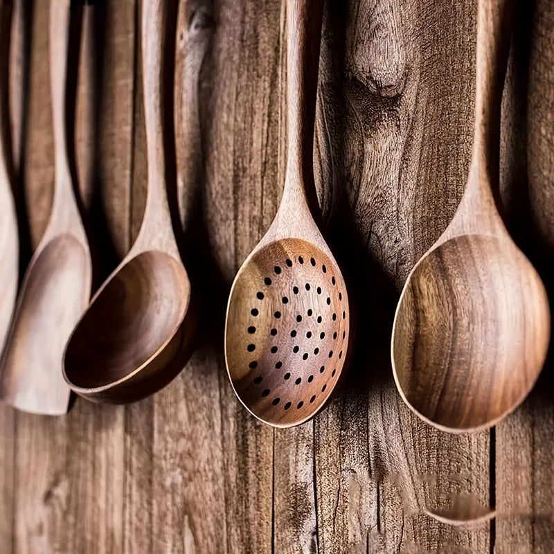 Luxe 5-Delige Houten Keukengerei Set