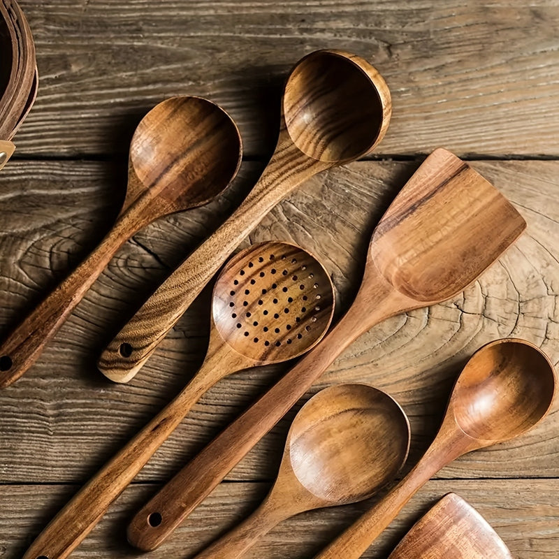 Luxe 5-Delige Houten Keukengerei Set