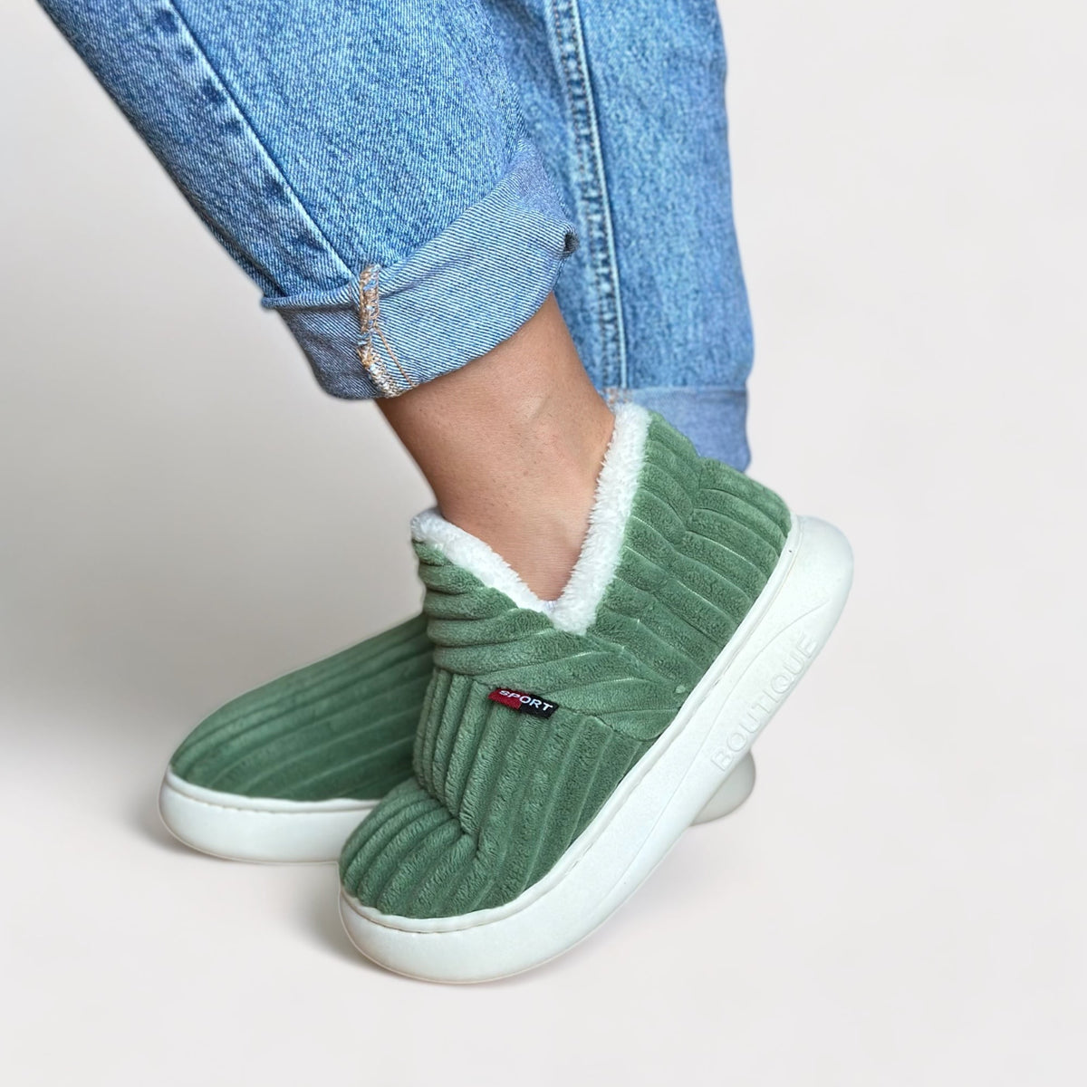 Unisex Pantoffels Katoen - Warme Huissloffen met Antislip Zool voor Dames en Heren Comfortabel Binnenschoeisel