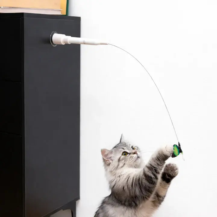 Elektrisch Vlinderspeeltje voor Katten - Interactief Jachtspel met Automatische Beweging voor Actieve Binnenkatten