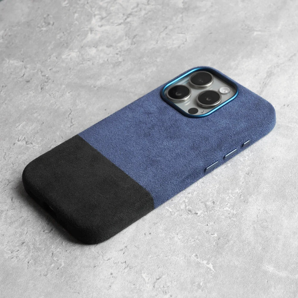 Premium Suède-Feel Telefoonhoesje iPhone - Zacht Microvezel met Shockbescherming & Krasbestendige Coating