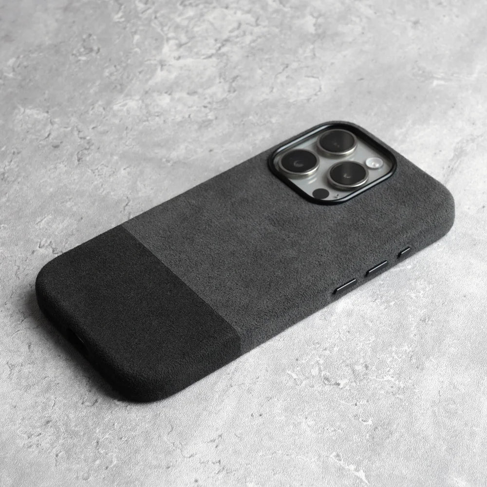Premium Suède-Feel Telefoonhoesje iPhone - Zacht Microvezel met Shockbescherming & Krasbestendige Coating