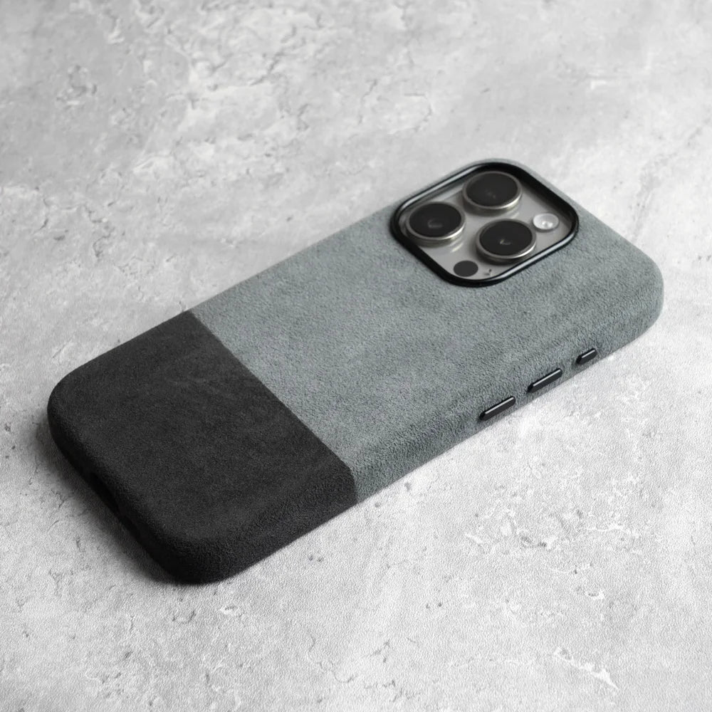 Premium Suède-Feel Telefoonhoesje iPhone - Zacht Microvezel met Shockbescherming & Krasbestendige Coating